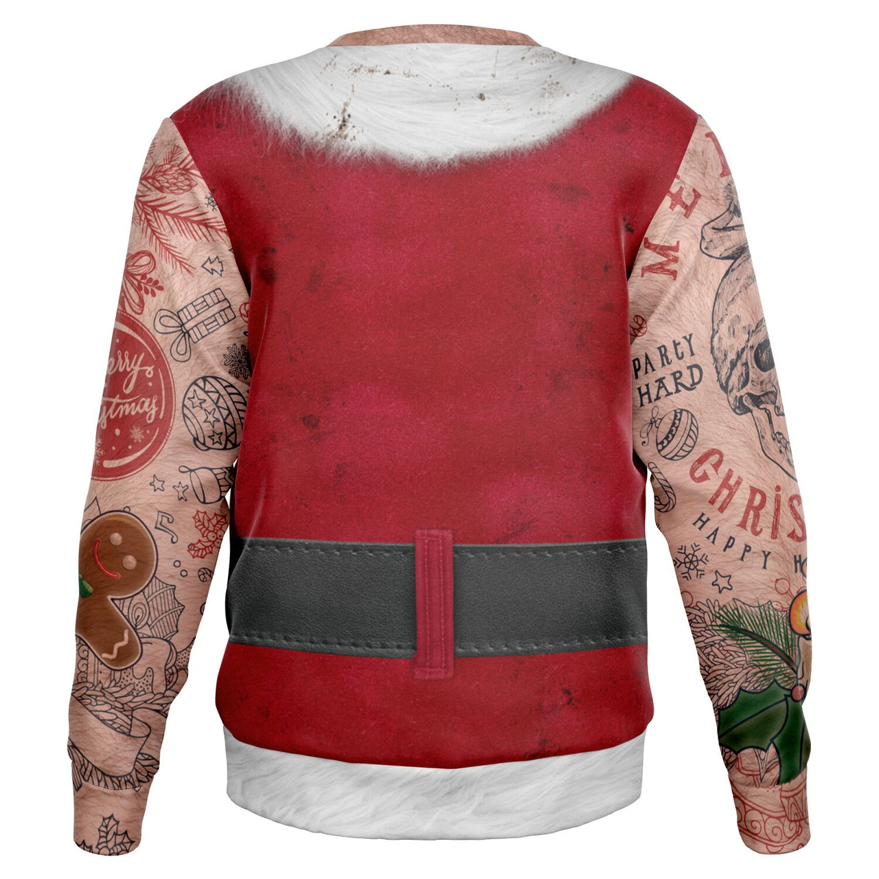 Sleeveless Bad Santa Ugly Christmas-Caucasian Fashion Sweatshirt 