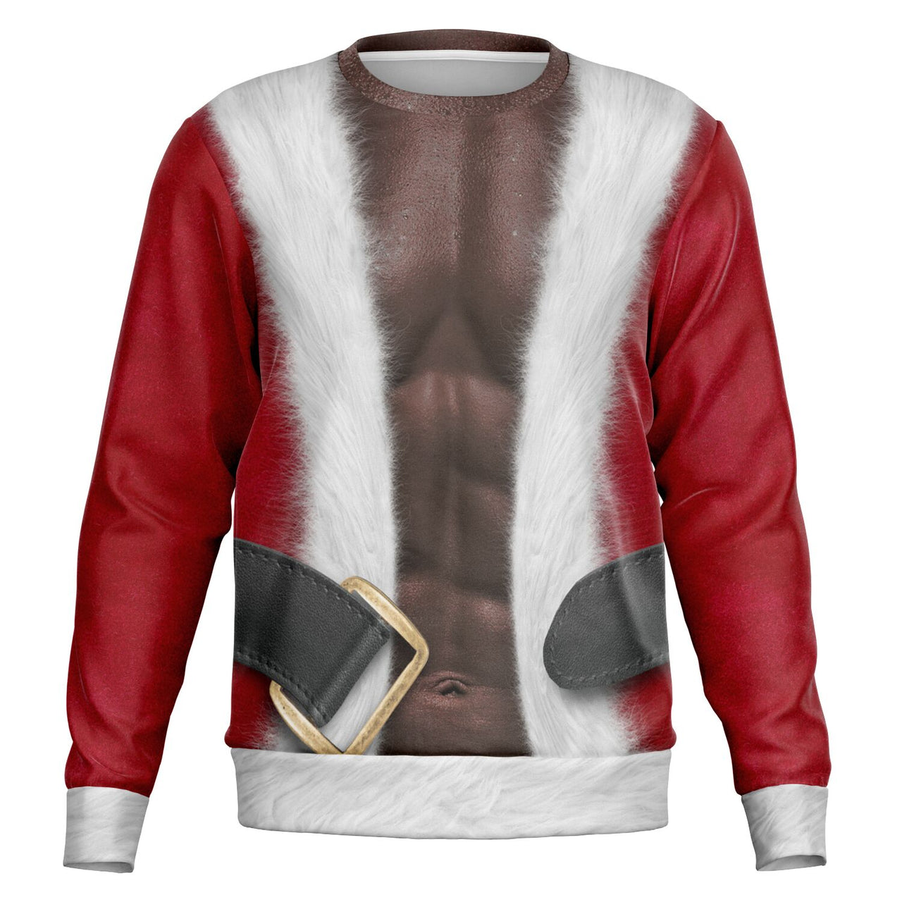 Fit Santa Ugly Christmas- African American Fashion Sw