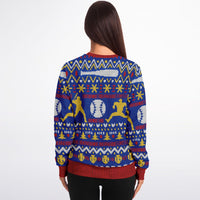Thumbnail for Driving Home Baseball Ugly Christmas Fashion Sweatshirt -Adult AOP