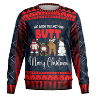 Thumbnail for “We Wish You Nothing Butt” Funny Christmas Sweat