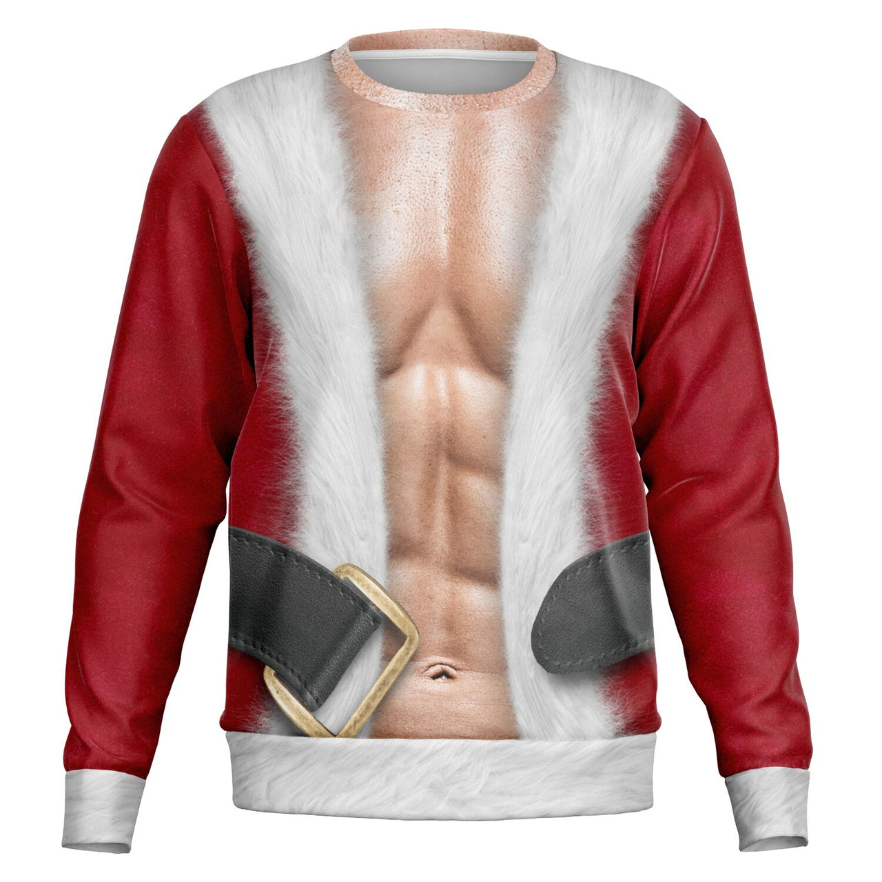 Fit Santa Ugly Christian - Caucasian Fashion Sweatshirt - Adult AOP
