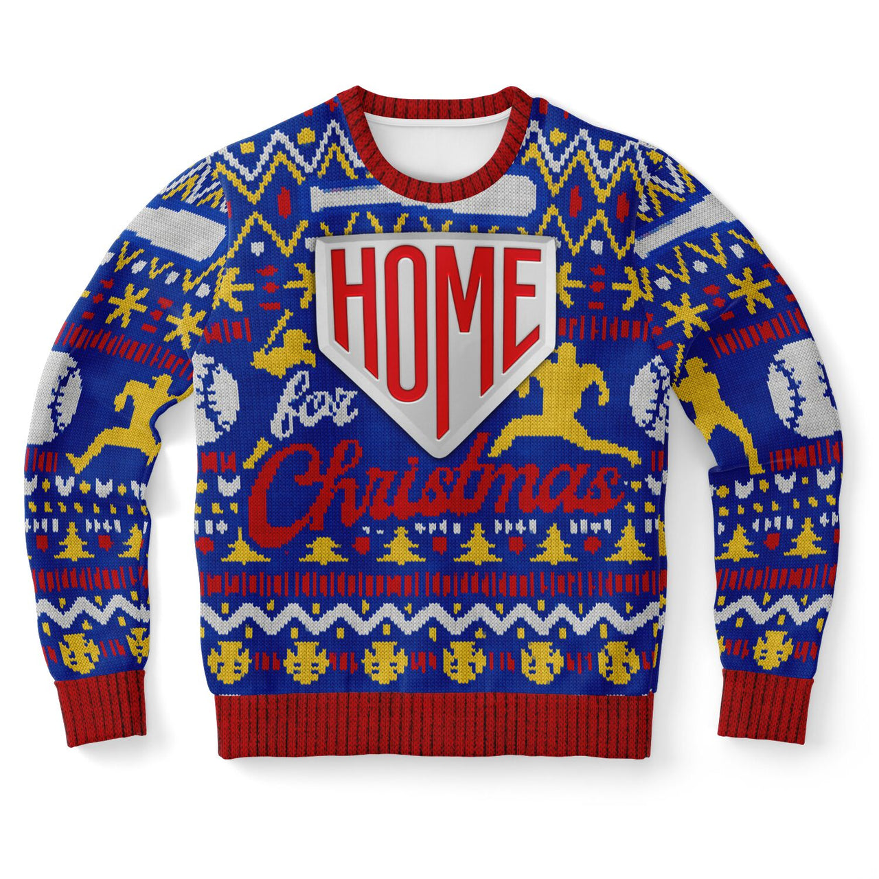 Driving Home Baseball Ugly Christmas Fashion Sweatshirt -Adult AOP