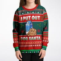 Thumbnail for I put out for Santa Ugly Christmas Fashion Youth Sweatshirt – AOP