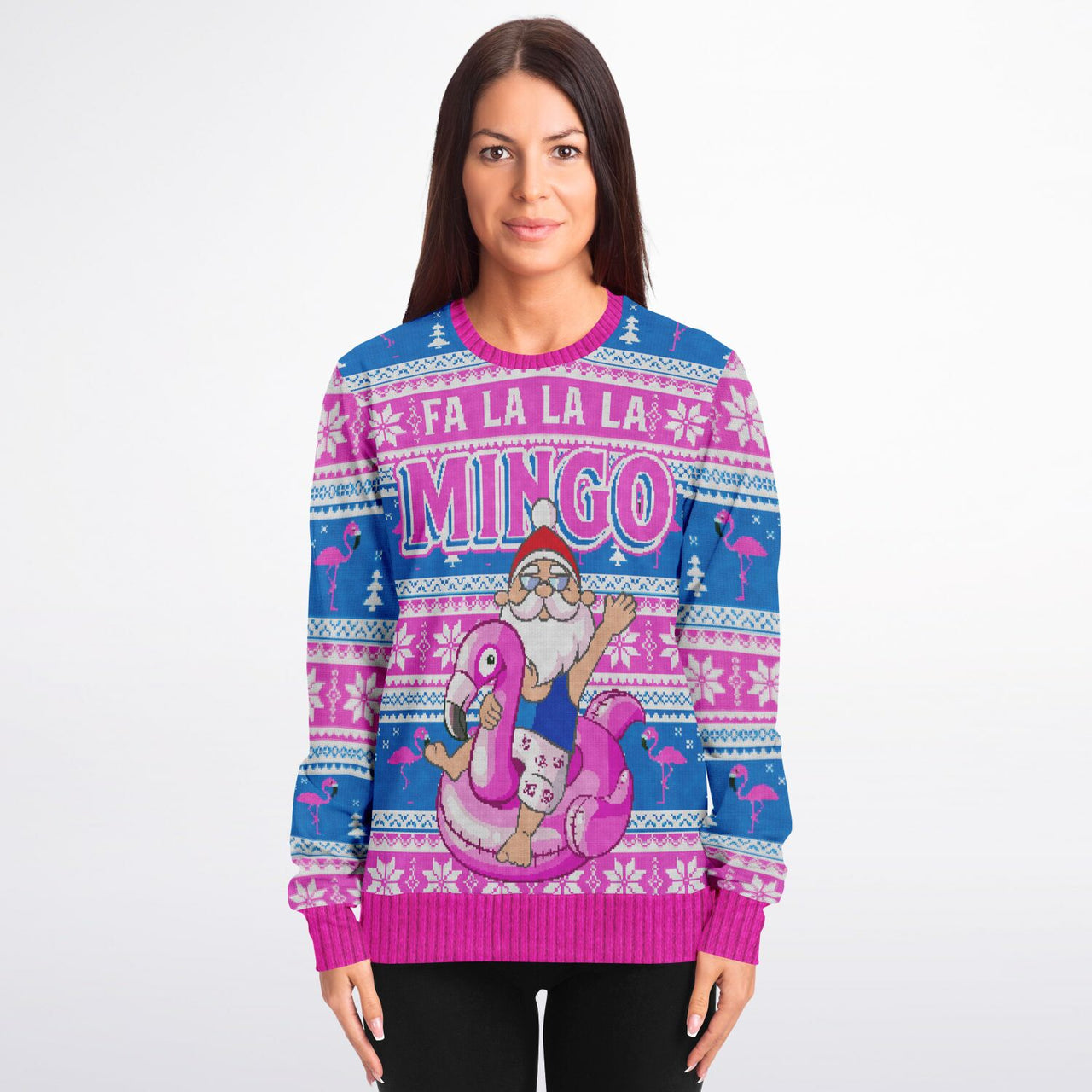 Fa La La La Mingo Ugly Christmas Fashion Sweatshirt - Adult AOP