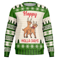 Thumbnail for Happy Holla Days Ugly Christmas Sweatshirt- AOP