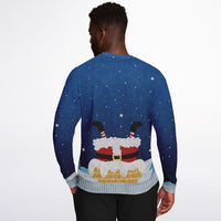 Thumbnail for This Santa Loves To Go Down Ugly Christmas Fashion Sweatshirt - Adult AOP
