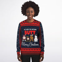 Thumbnail for “We Wish You Nothing Butt” Funny Christmas Sweat