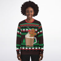 Thumbnail for Gingerbread in a Cup, Ugly Christmas Fashion Sweatshirt - AOP