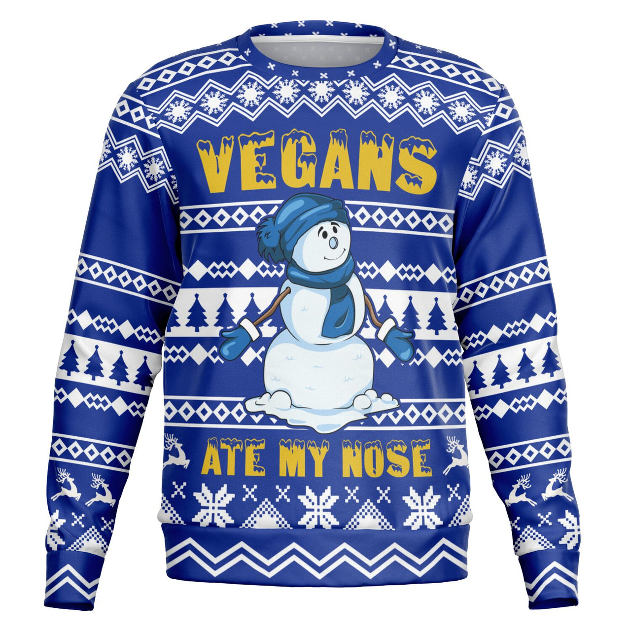 Vegans ate my Nose_ Ugly Christmas Sweatshirt - AOP