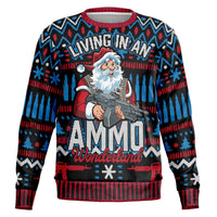 Thumbnail for Ammo Wonderland Ugly Christmas Athletic Sweatshirt - Adult AOP