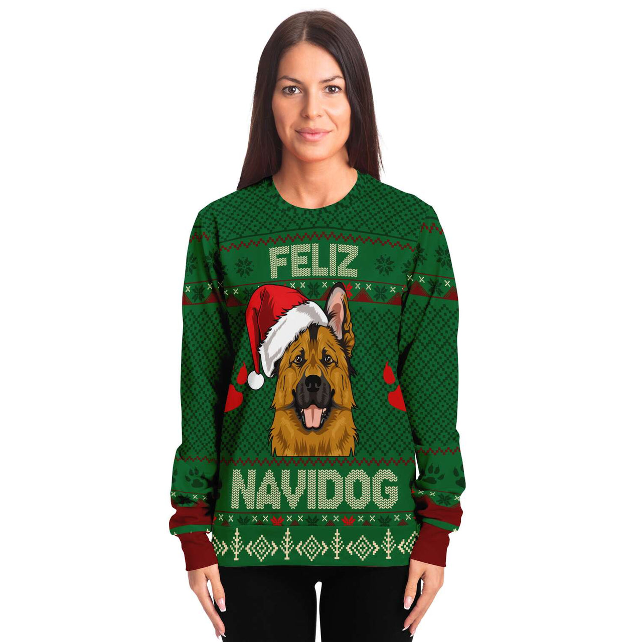 Feliz Navidog - German Shepherd-Ugly Christmas