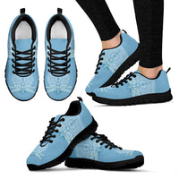 Thumbnail for Carolina Blue Dragonfly Sneakers. - JaZazzy 