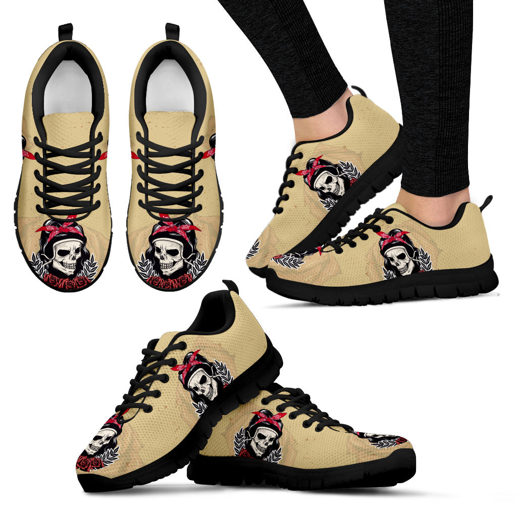 Woman Skull Handcrafted Sneakers. - JaZazzy 