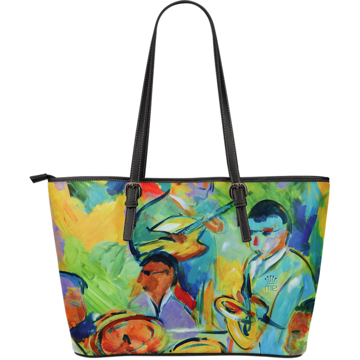 Colorful Leather Tote Bag - JaZazzy 