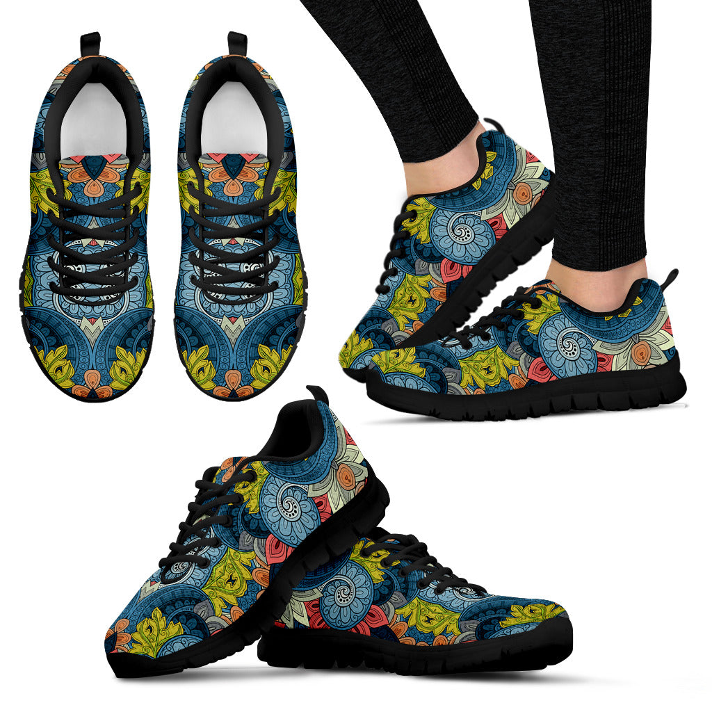 Abstract Tribal Pattern Boho Sneakers - JaZazzy 