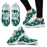 Thumbnail for Dark green sneaker, white sole and white dachshund - JaZazzy 