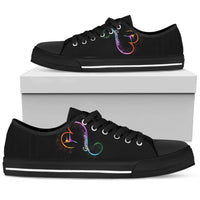 Thumbnail for Gymnastics Lovers Low Top Shoes Black - JaZazzy 