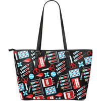 Thumbnail for Phlebotomist Large Leather Tote Bag - JaZazzy 