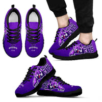 Thumbnail for JZP Thornton Wildcats_IL  003 Purple Skin Men and Women Sneaker - JaZazzy 
