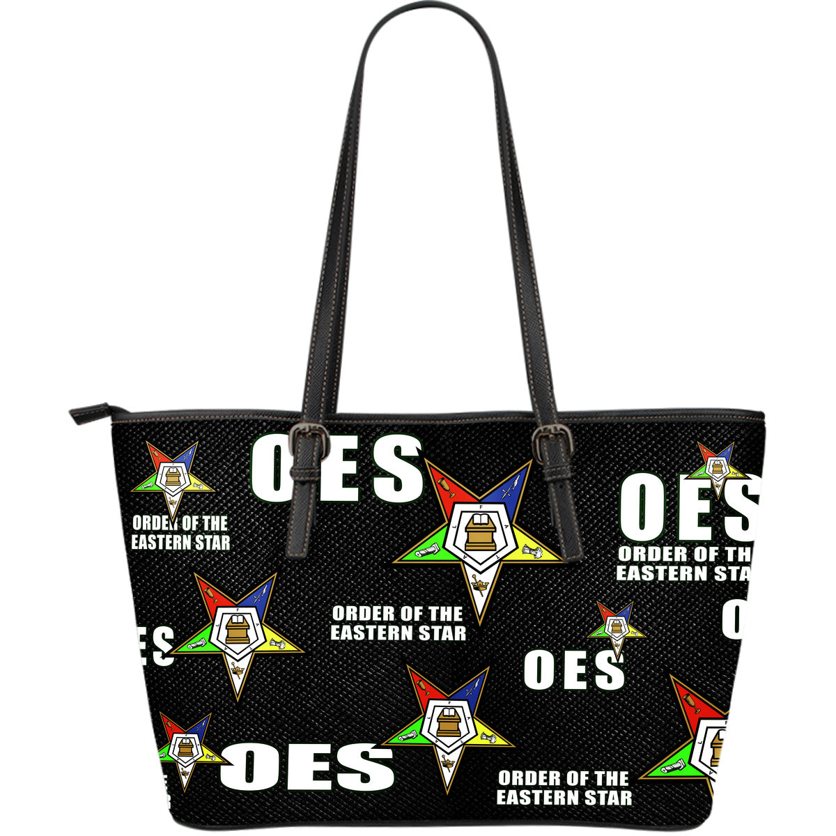 OES Lg Leather Print Tote - Assorted Colors - JaZazzy 