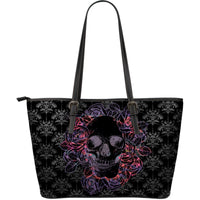 Thumbnail for Dark Skull Large Leather Tote Bag - JaZazzy 
