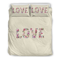 Thumbnail for Floral Love - Sweet Corn - Bedding Set (Beige) - JaZazzy 