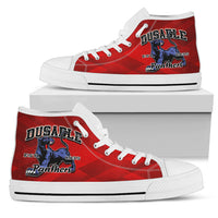 Thumbnail for DuSable High Top Gym Shoe-Red SQ-Mens (JZP) - JaZazzy 