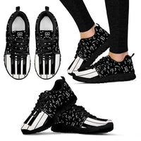 Thumbnail for Piano Keys Handcrafted Sneakers - JaZazzy 