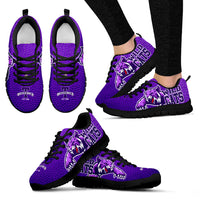 Thumbnail for JZP Thornton Wildcats_IL  003 Purple Skin Men and Women Sneaker - JaZazzy 