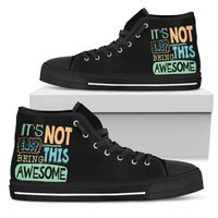 Thumbnail for AWESOME WOMEN'S HIGH TOP Black Sole - JaZazzy 