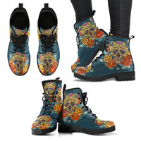 Thumbnail for Sugar Skull Handcrafted Boots - JaZazzy 