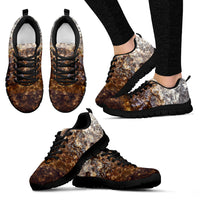 Thumbnail for Women's Sneaker Black - Wet Rock Design - JaZazzy 
