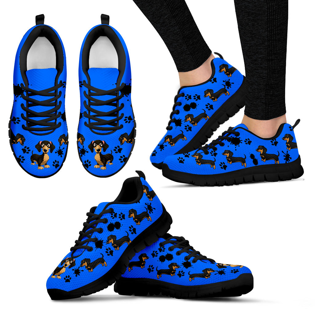 Dachshund Blue Sneakers - JaZazzy 