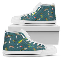 Thumbnail for Swimming fish Women's High Tops - JaZazzy 