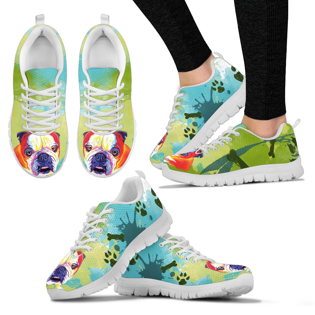 Colorful Bulldog II Running Shoes - Women's Sneakers-blue - JaZazzy 