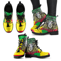 Thumbnail for Rasta Lion Handcrafted Boots - JaZazzy 