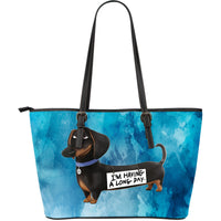 Thumbnail for Dachshund Dog Long Day Leather Shoulder Bag - JaZazzy 