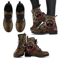 Thumbnail for Sun & Henna Flowers Handcrafted Boots - JaZazzy 