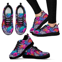 Thumbnail for Boho Tropical Leaves Sneakers - JaZazzy 