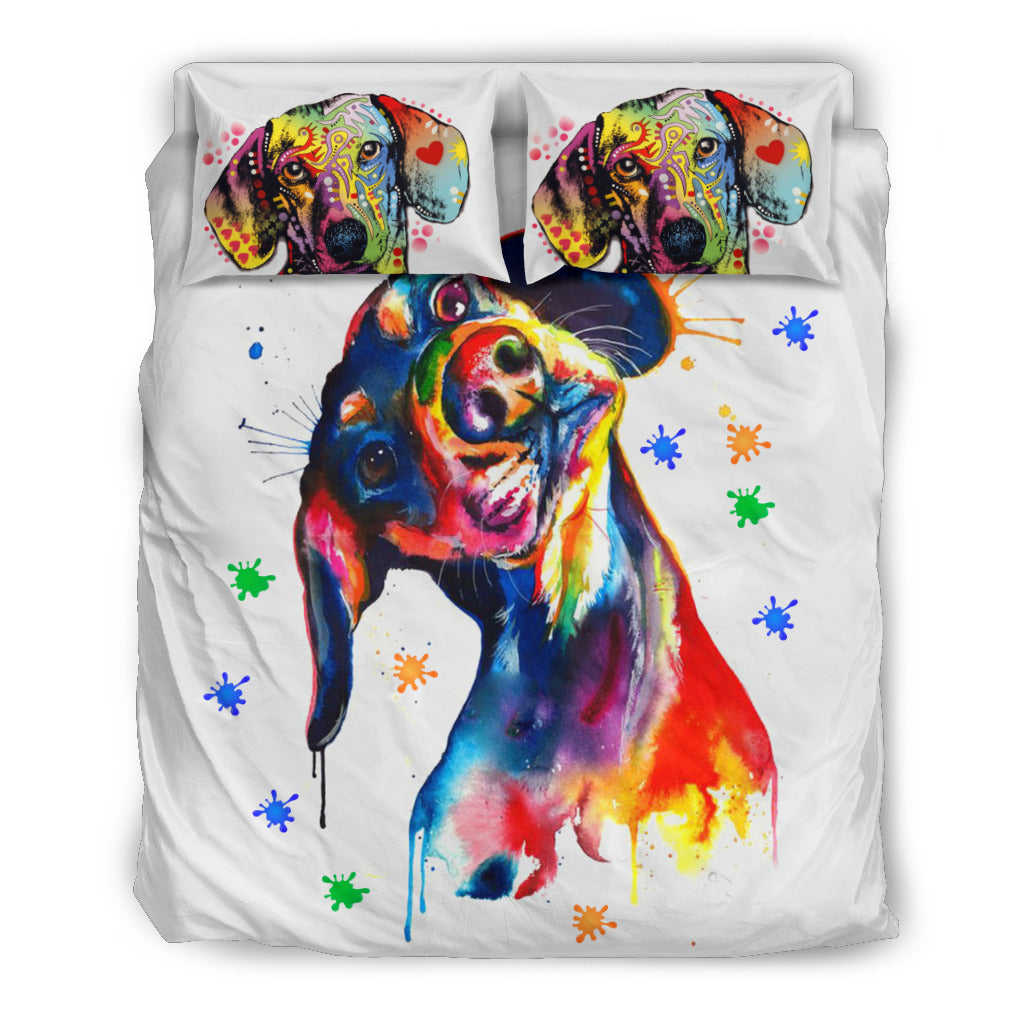 Dog duvet colorful - Dachshund - JaZazzy 