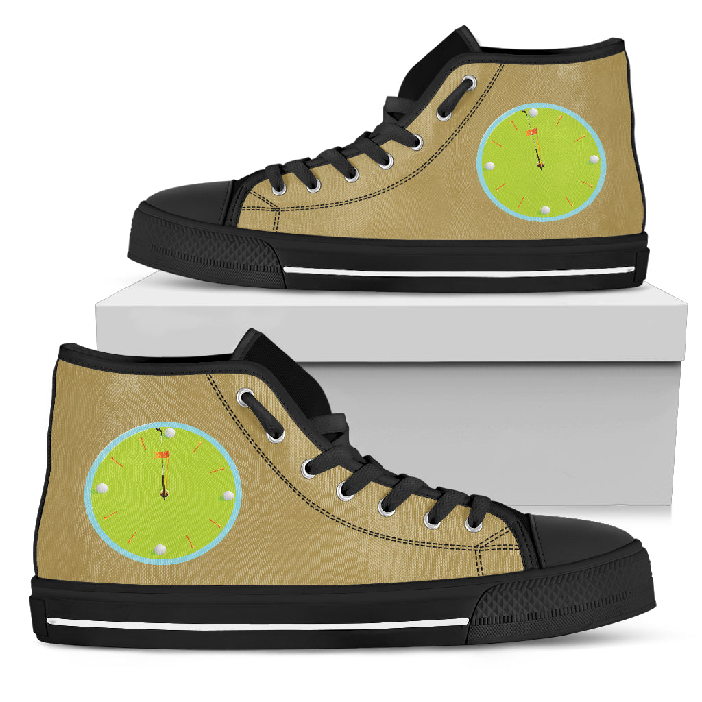Men's High Tops - Time For Golf - JaZazzy 