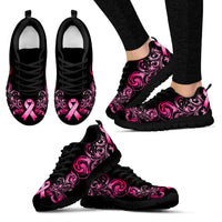 Thumbnail for Breast Cancer Awareness Handcrafted Sneakers - JaZazzy 