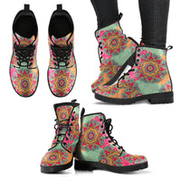 Thumbnail for HandCrafted Womens Bohemian Flower Boots - JaZazzy 