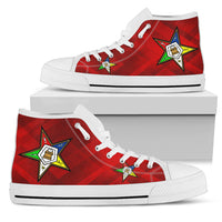 Thumbnail for OES Classic Womens High Top- Red SQ - JaZazzy 