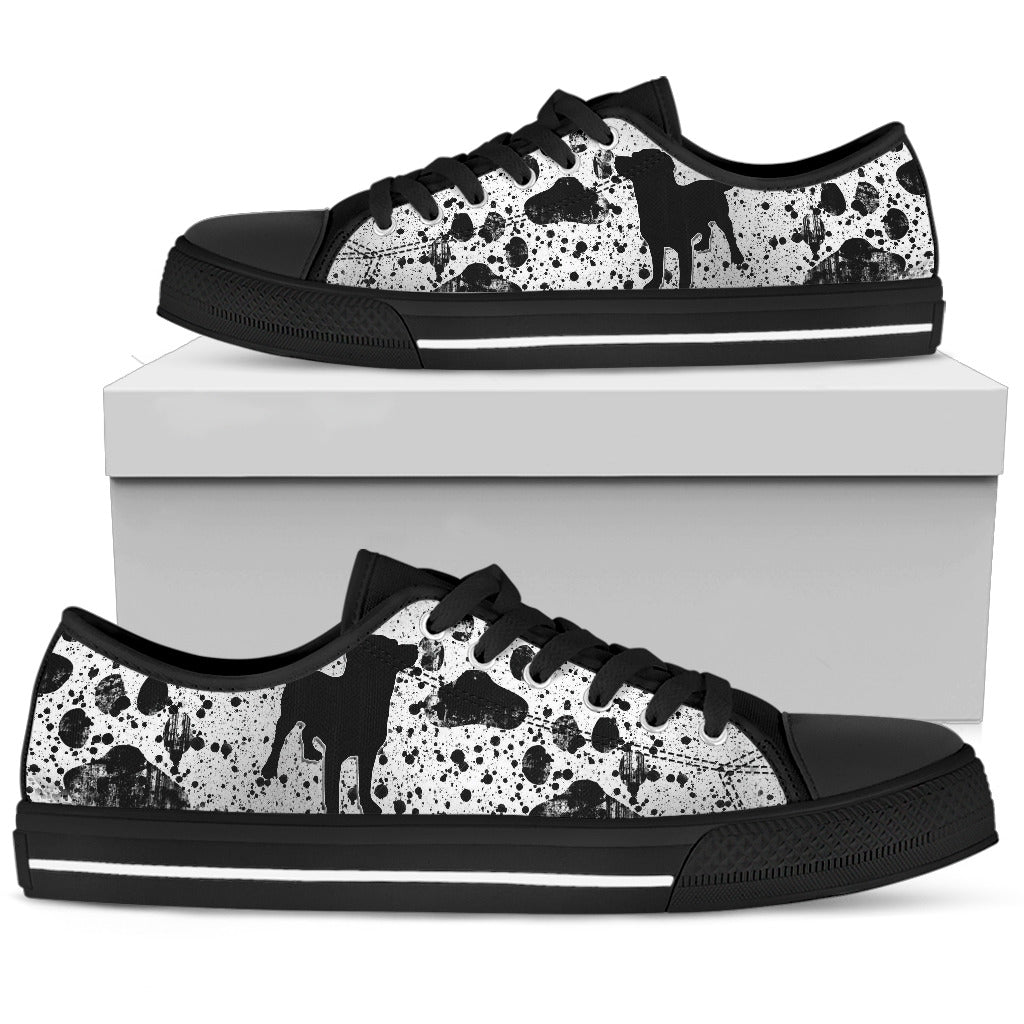 Dreaming Of Dogs Black Low Top Sneaker - JaZazzy 