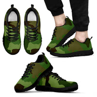 Thumbnail for Green Camo Men's Sneakers - JaZazzy 