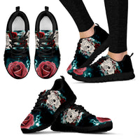 Thumbnail for Here but not seen Skull Handcrafted Sneakers. - JaZazzy 