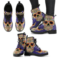 Thumbnail for SugarSkull 2 Handcrafted Boots - JaZazzy 