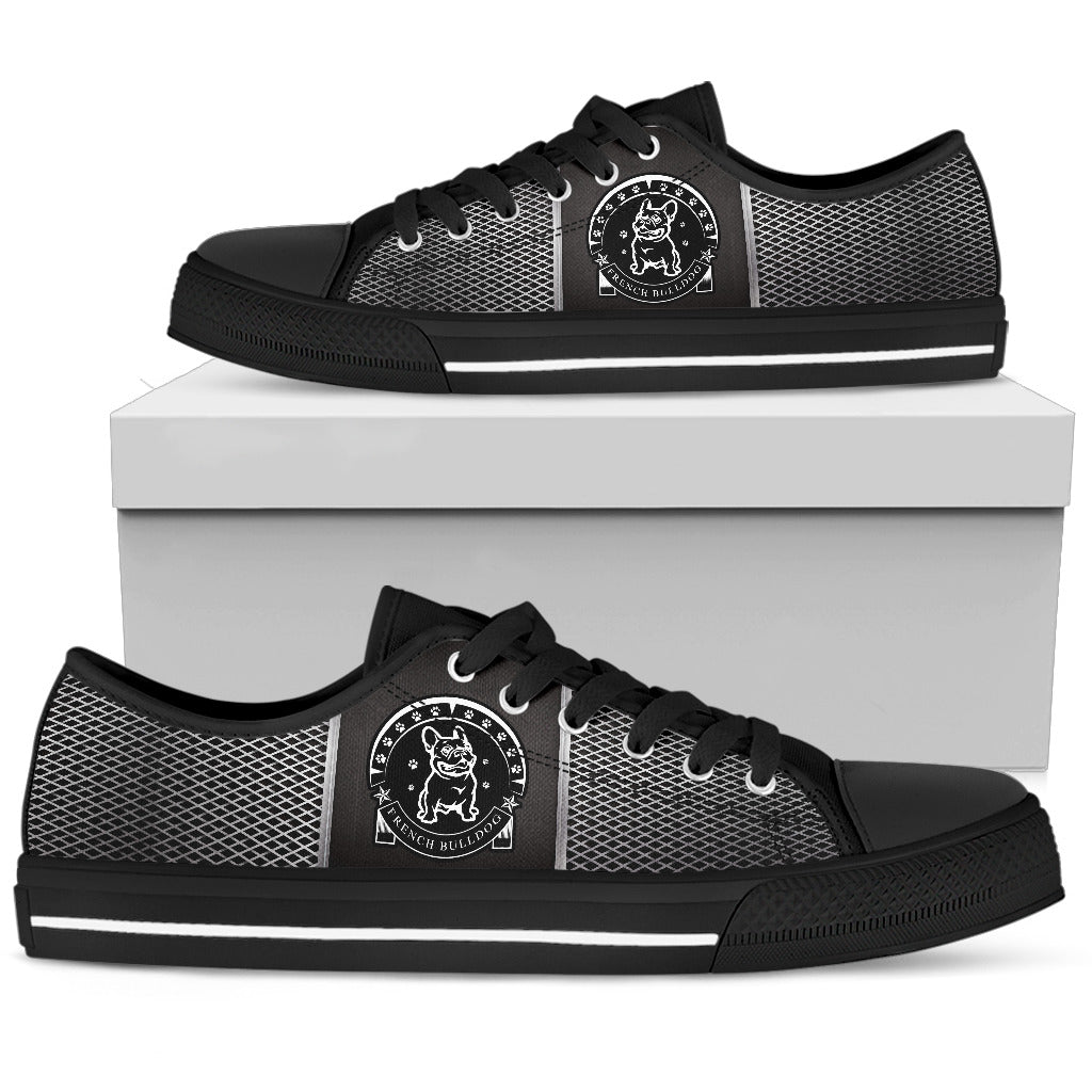 French bulldog Men's Low Top Shoe - JaZazzy 