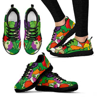 Thumbnail for Women Black Veggie Sneakers - JaZazzy 